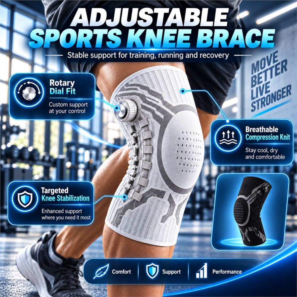 Verstelbare kniebrace met slim - Compression Sleeve Calf recensie en prijs